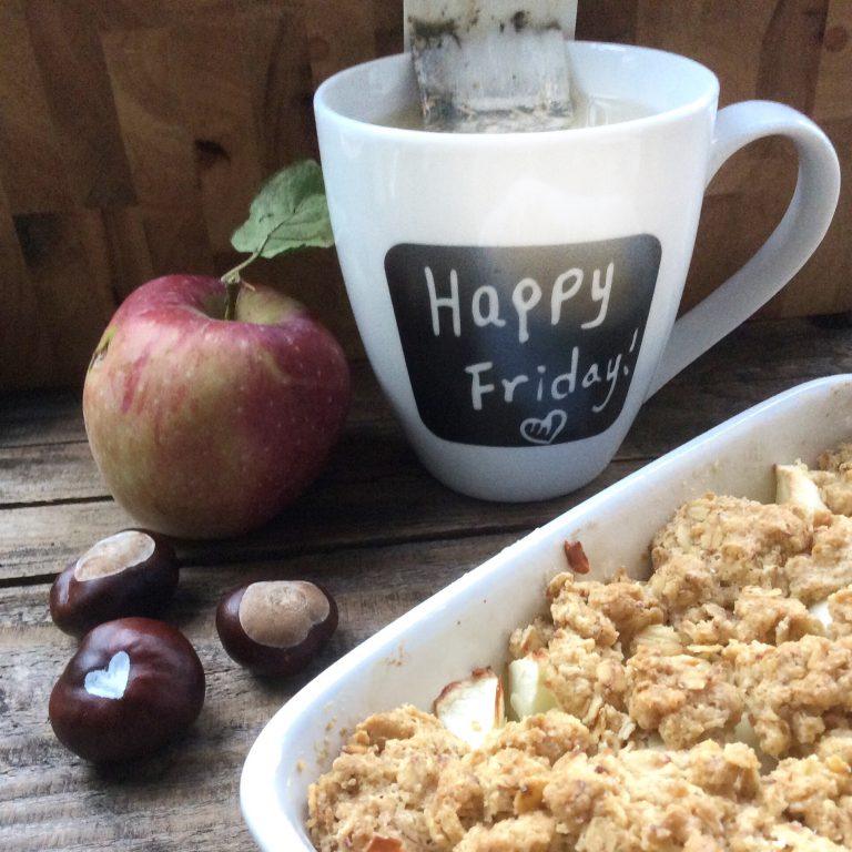 Apfel-Crumble mit Amaretto - glutenfrei - glutenfreie Rezepte ...