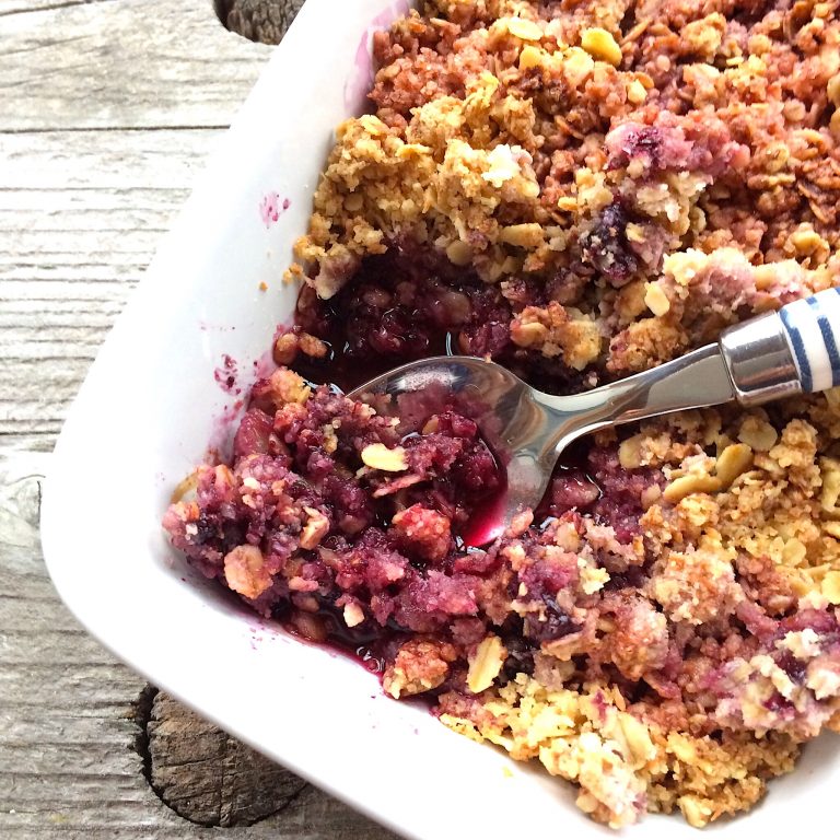 Heidelbeer-Crumble - glutenfrei - glutenfreie Rezepte &amp; kreative Ideen