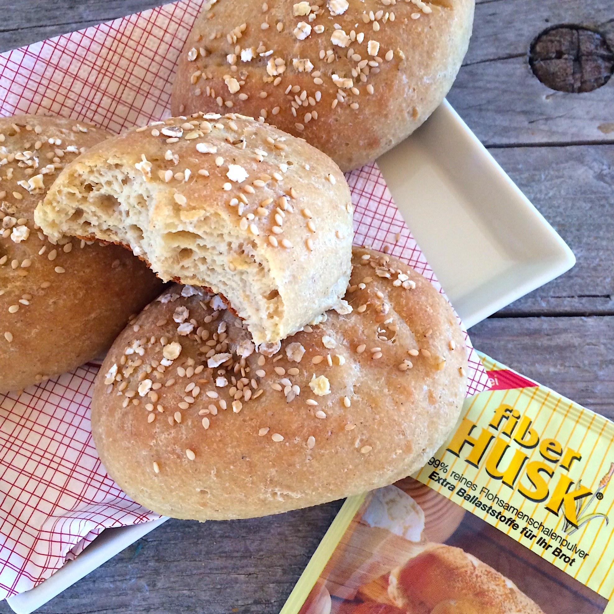 Hafer-Brötchen - glutenfrei mit FiberHUSK - glutenfreie Rezepte ...