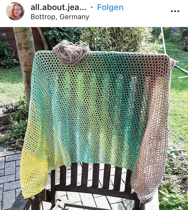 Häkeltuch Soleil Gratisanleitung