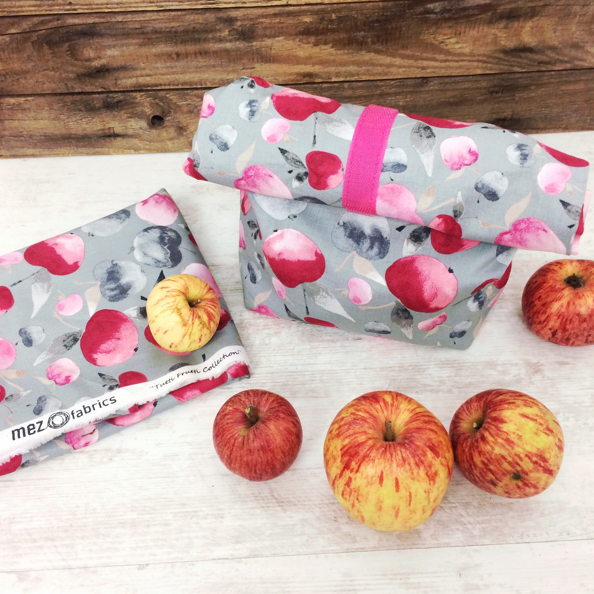 Lunchbag nähen Gratisanleitung Met fabrics Tutti frutti collection