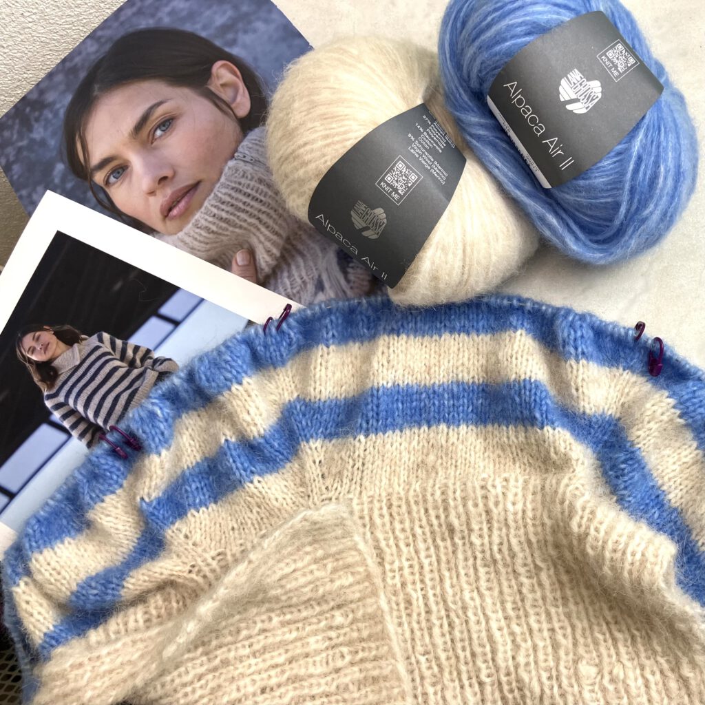 Knitalong Landherzen Raglan-Sweater mit Reißverschluss