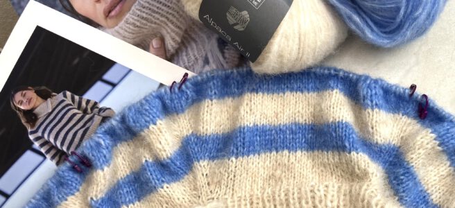 Knitalong Landherzen Raglan-Sweater mit Reißverschluss
